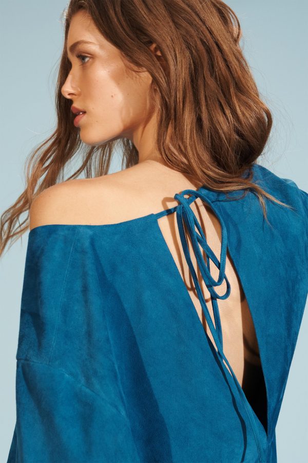 LIMITED EDITION ÜET DERİ KAFTAN ELBİSE - از برند زارا