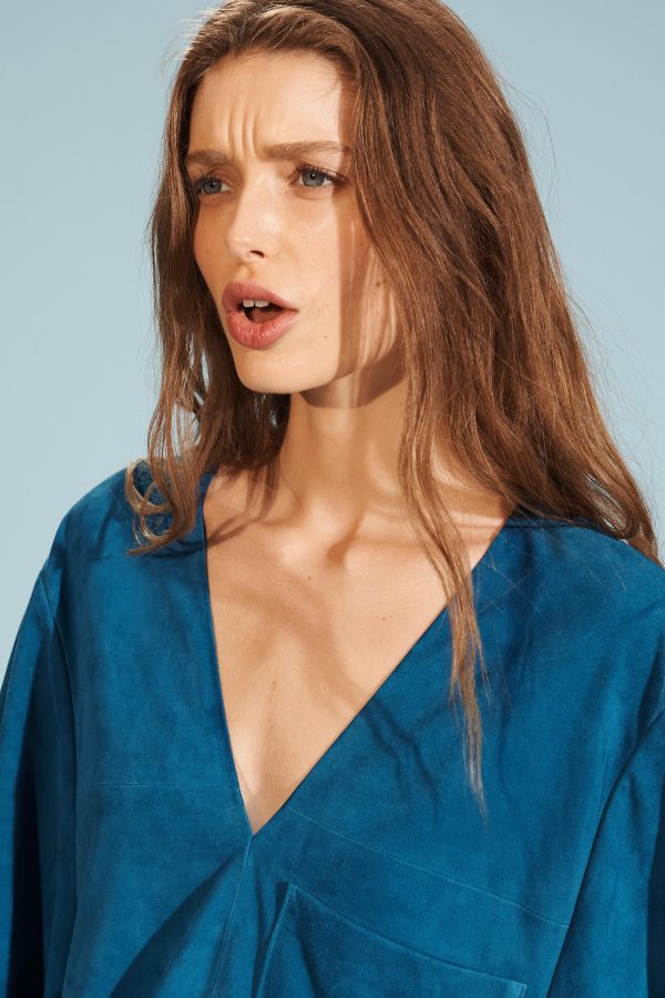 LIMITED EDITION ÜET DERİ KAFTAN ELBİSE - از برند زارا
