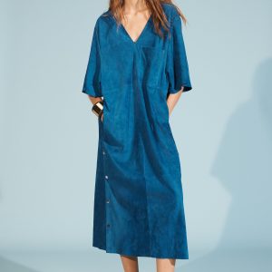 LIMITED EDITION ÜET DERİ KAFTAN ELBİSE - از برند زارا