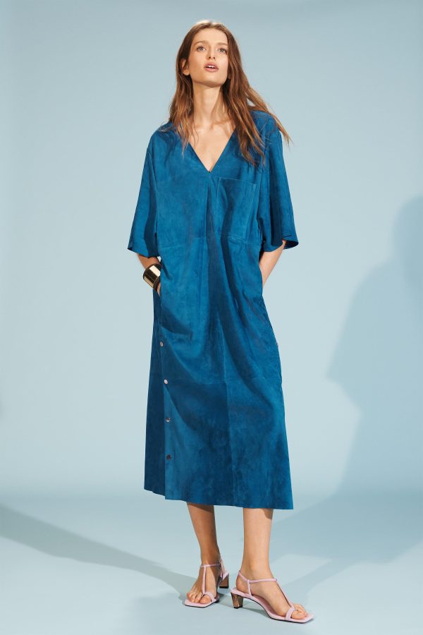 LIMITED EDITION ÜET DERİ KAFTAN ELBİSE - از برند زارا