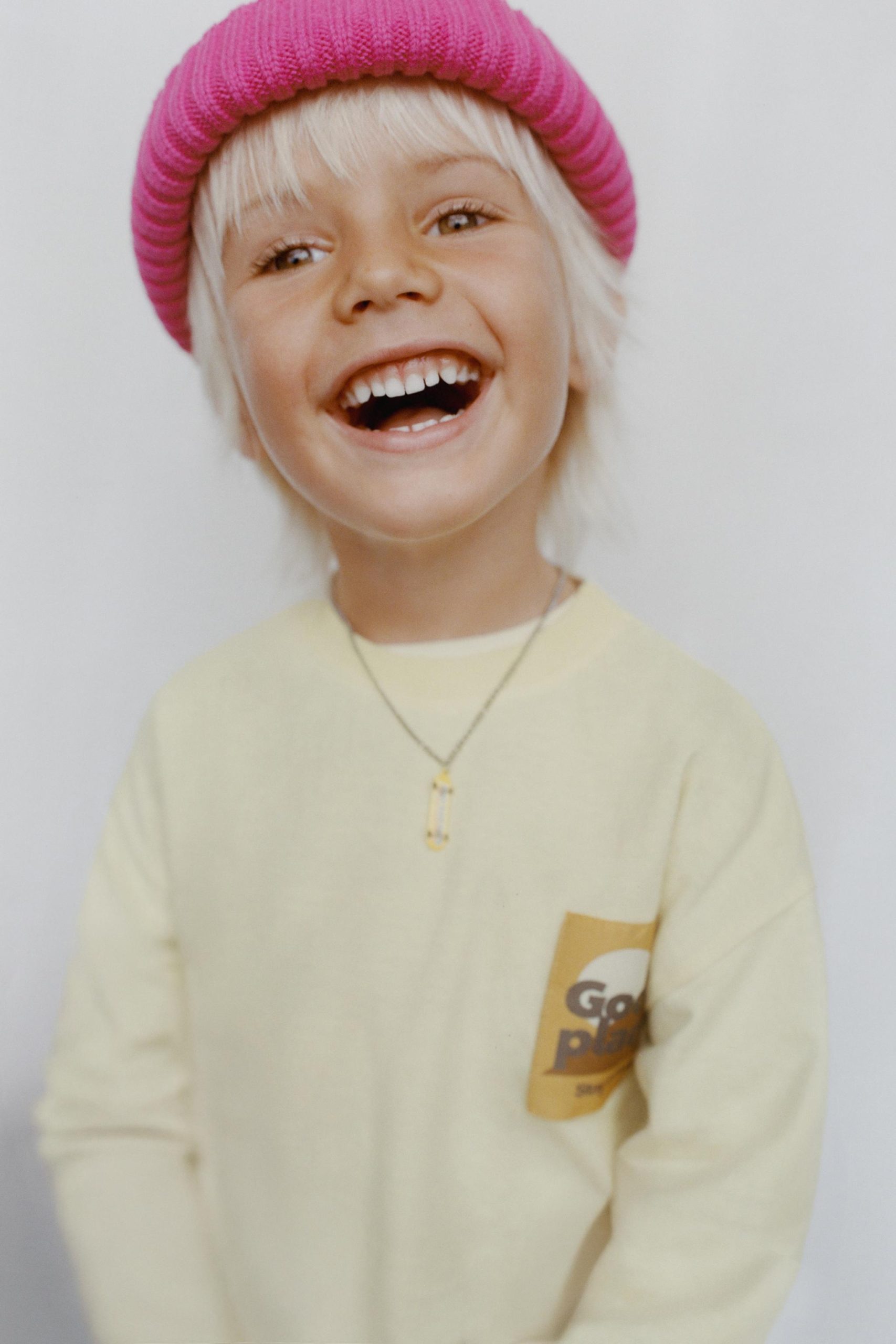 تیشرت پنبهای یقه گرد آستین بلند از برند زارا