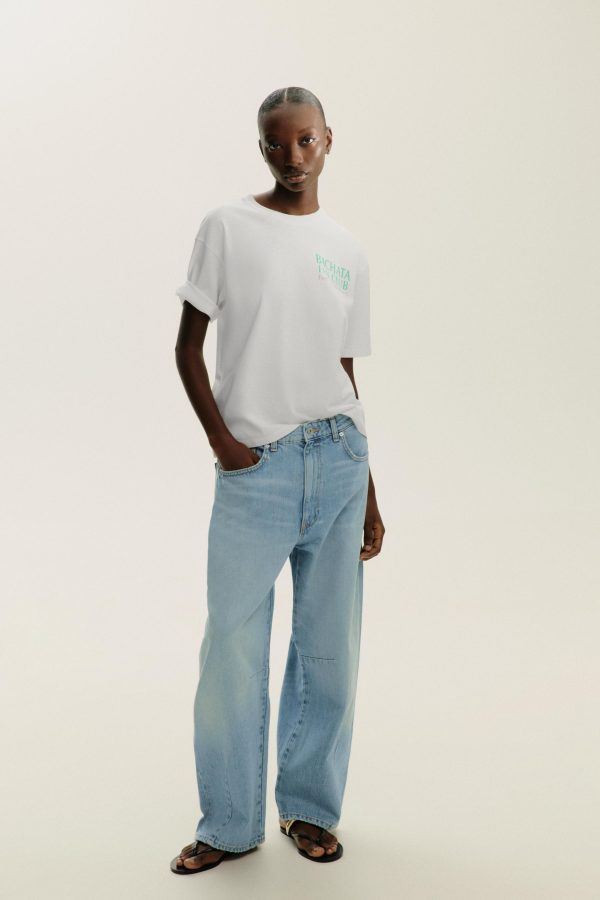 BASKILI SLOGANLI T-SHIRT - از برند زارا