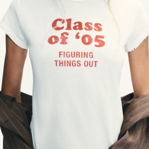 تی‌شرت پنبه‌ای یقه گرد و کوتاه از برند زارا (زنانه)