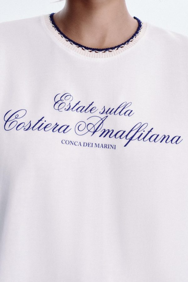 KALIN TRİKO YAKALI YAZILI T-SHIRT - از برند زارا