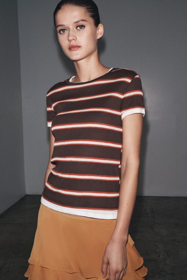 ÇİFT ÇİZGİİ T-SHIRT - از برند زارا