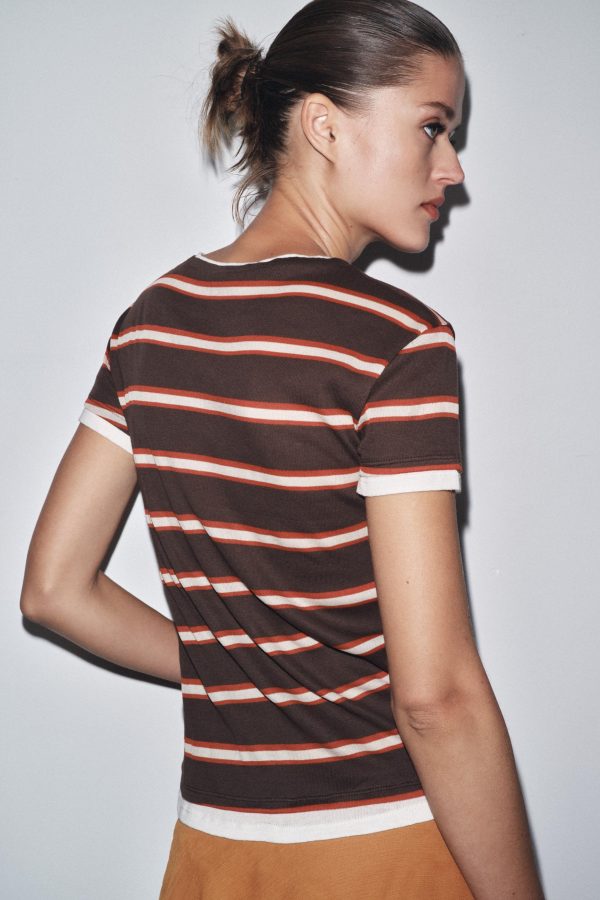 ÇİFT ÇİZGİİ T-SHIRT - از برند زارا