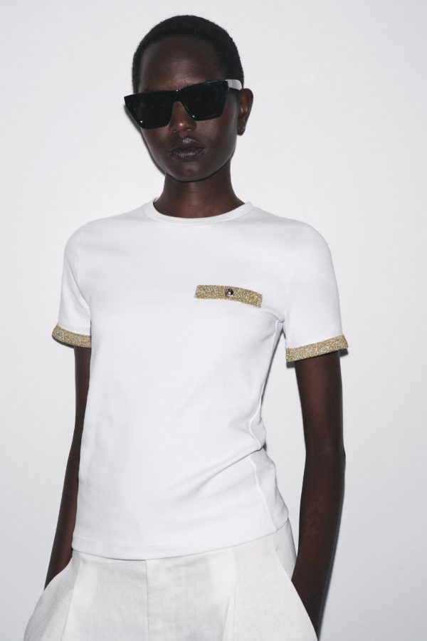 METALİK İPLİKLİ T-SHIRT - از برند زارا