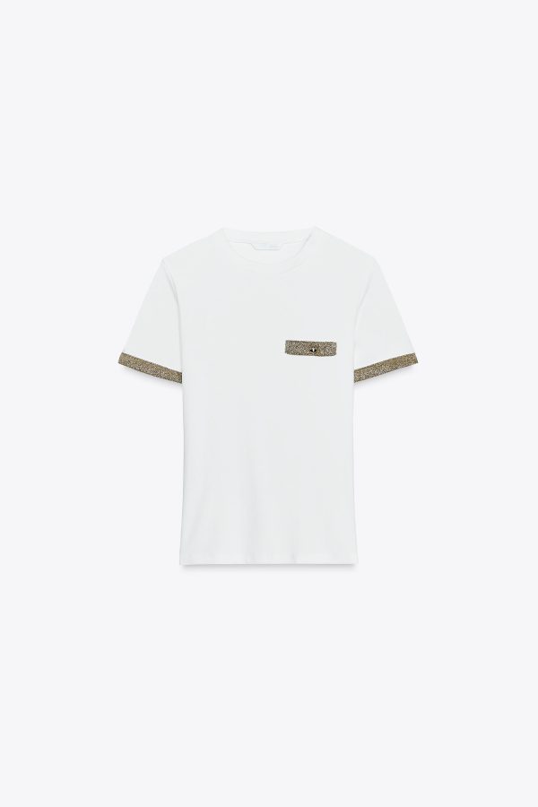 METALİK İPLİKLİ T-SHIRT - از برند زارا