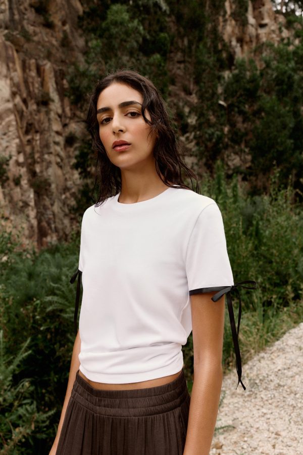 KONTRAST BAĞCIKLI T-SHIRT - از برند زارا
