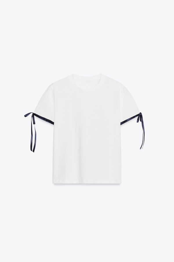 KONTRAST BAĞCIKLI T-SHIRT - از برند زارا