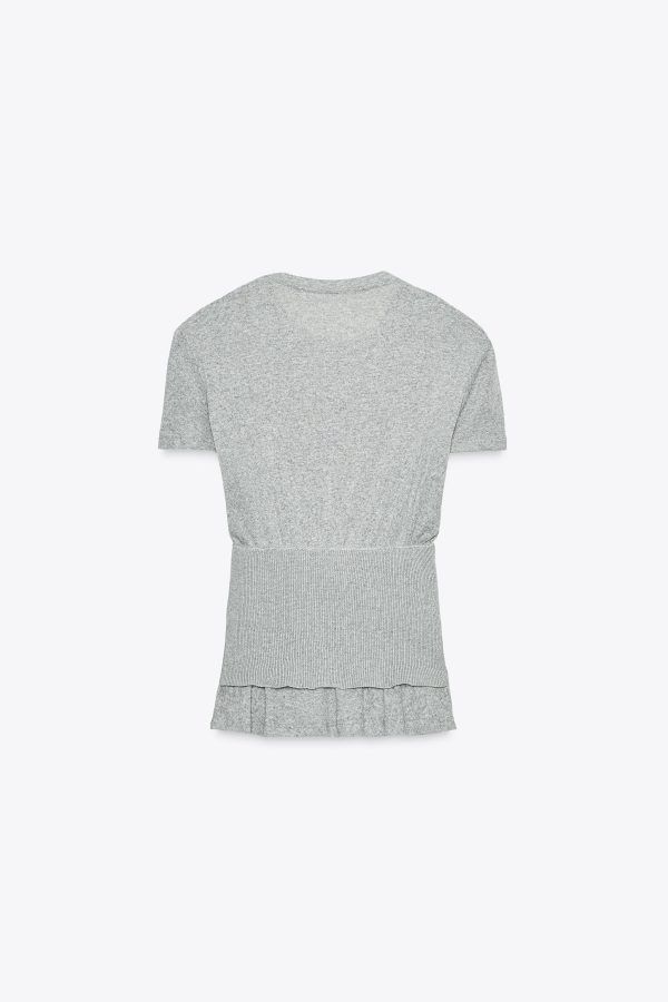 ÇİFT KORSELİ KALIN TRİKO T-SHIRT - از برند زارا