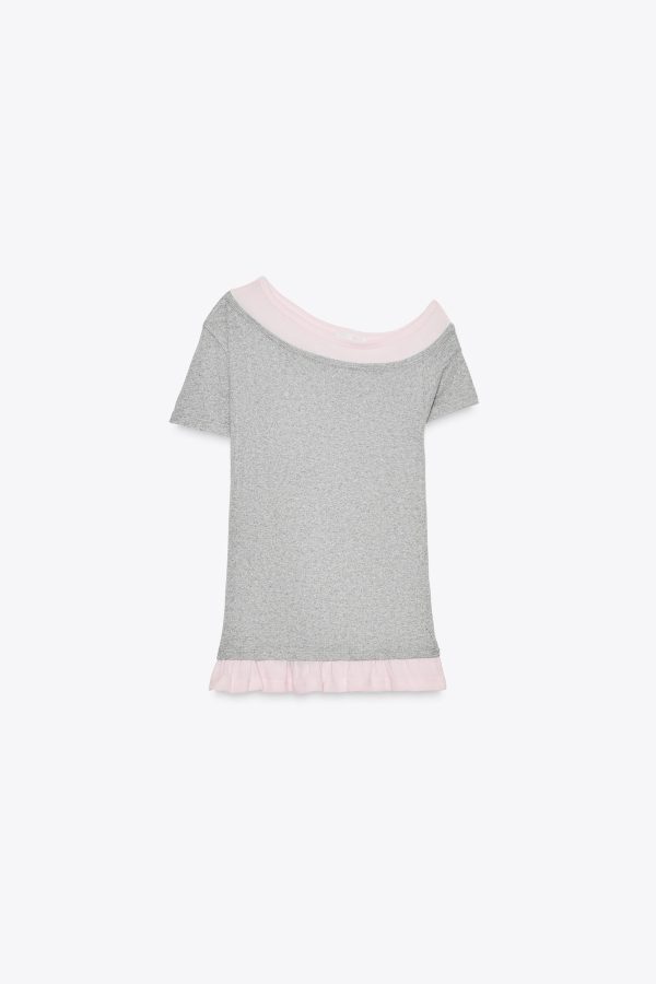 ÇİFT ASİMETRİK T-SHIRT - از برند زارا