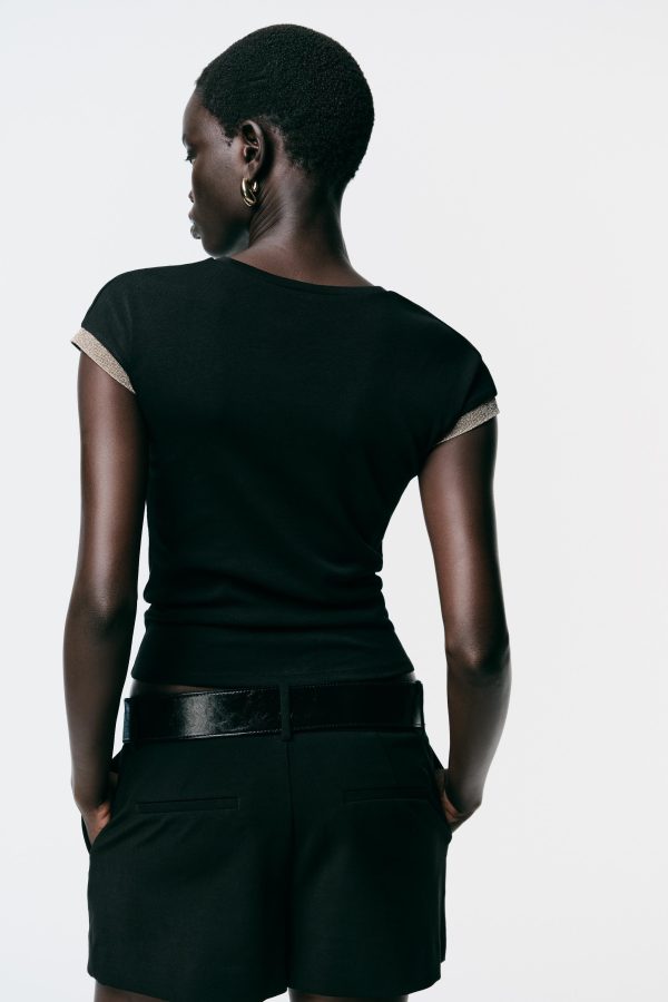 METALİK İPLİKLİ T-SHIRT - از برند زارا