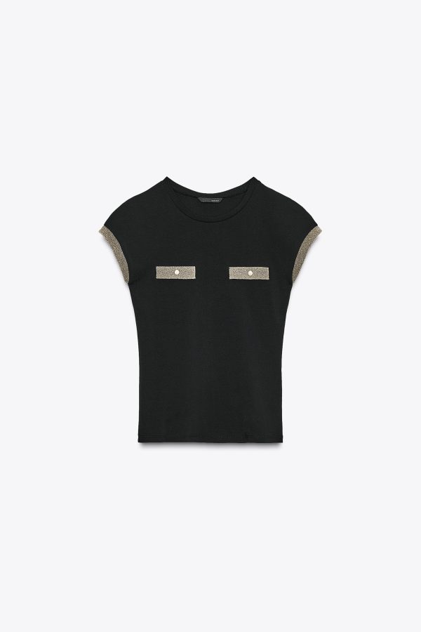 METALİK İPLİKLİ T-SHIRT - از برند زارا
