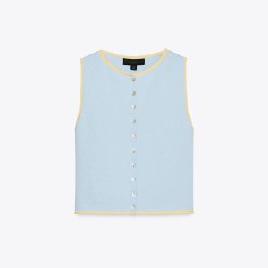 تاپ بدون آستین یقه دوچرخه‌ای با دکمه از برند زارا (زنانه)