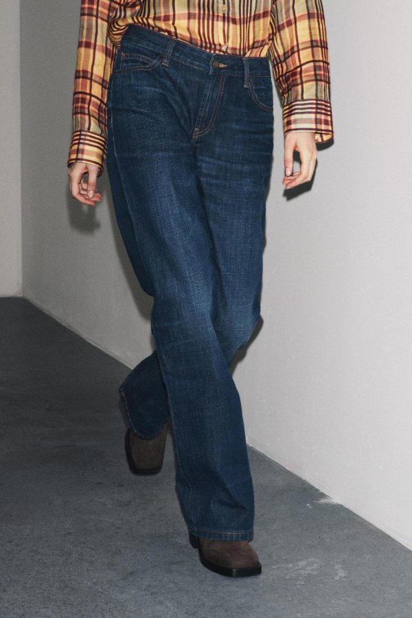 ZW KOLEKSİYONU BOOTCUT DÜŞÜK BEL JEAN - از برند زارا