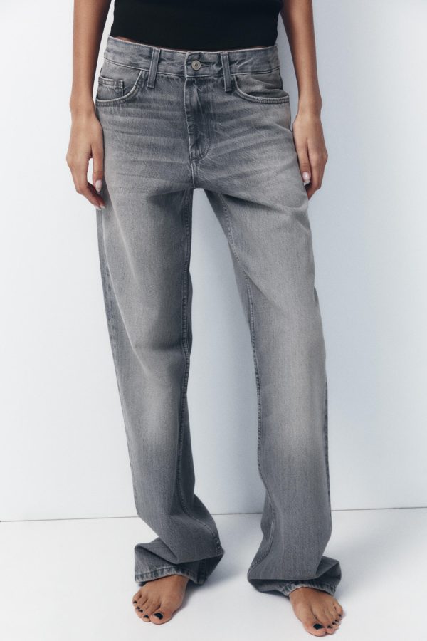TRF FULL LENGTH ORTA BEL WIDE-LEG JEAN - از برند زارا