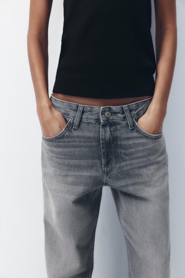 TRF FULL LENGTH ORTA BEL WIDE-LEG JEAN - از برند زارا