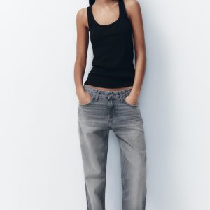 TRF FULL LENGTH ORTA BEL WIDE-LEG JEAN - از برند زارا