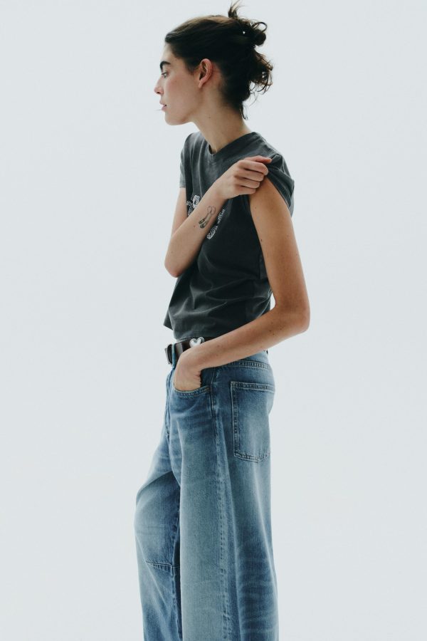 STRASLI SOLUK EFEKTLİ T-SHIRT - از برند زارا