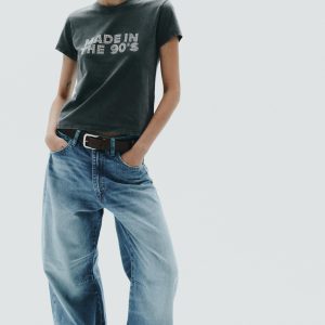 STRASLI SOLUK EFEKTLİ T-SHIRT - از برند زارا