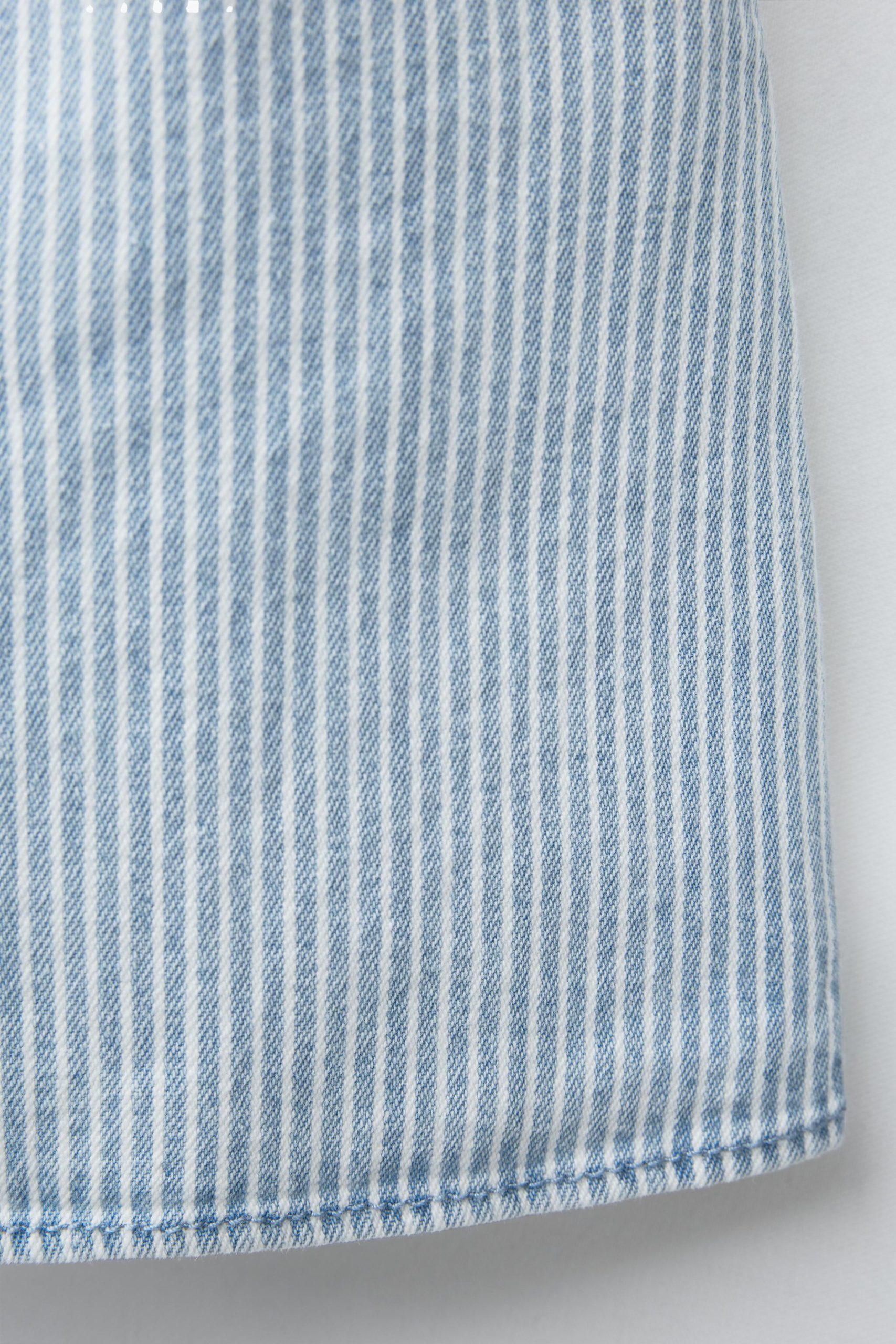 پیراهن بدون آستین یقه V طرح راهراه از برند زارا