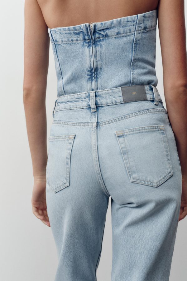 JEANS Z.04 STRAIGHT ORTA BEL TAM BOY - از برند زارا
