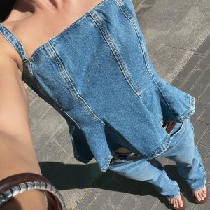 Z1975 90'LAR STRAIGHT YÜKSEK BEL KEMERLİ JEAN - از برند زارا