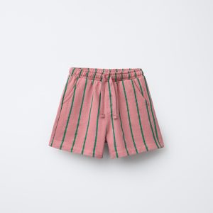 شلوارک برمودا کمر الاستیک پنبه‌ای از برند زارا (بچه گانه)