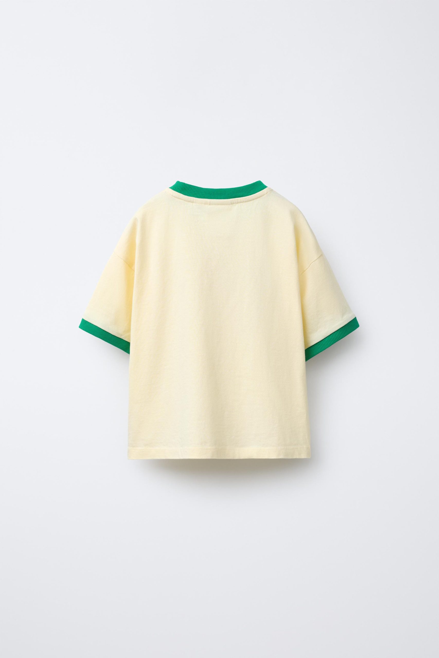 تیشرت یقه گرد پنبهای با شعار از برند زارا