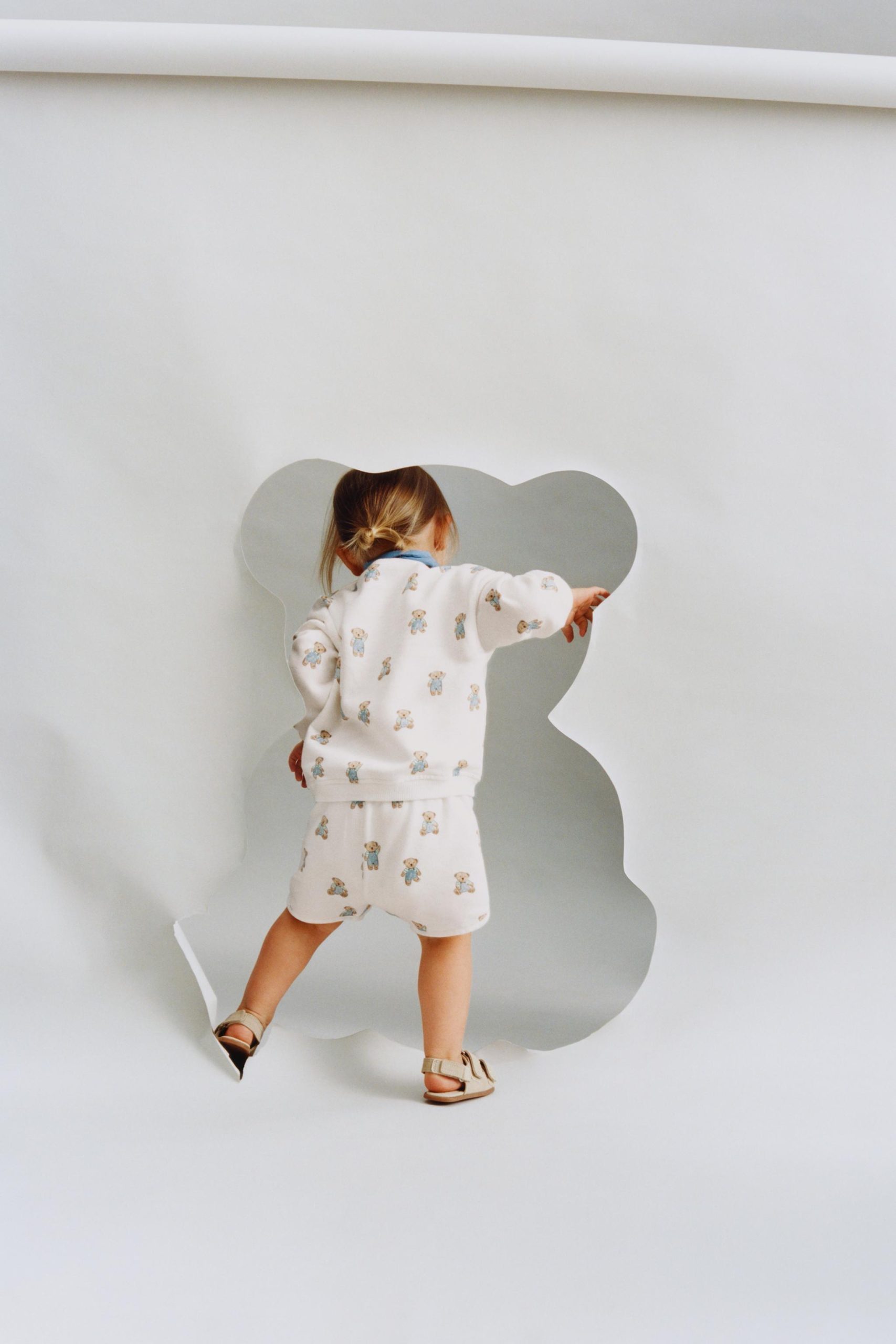 شلوارک پنبهای با طرح خرس از برند زارا (بچه گانه)