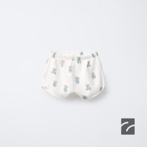 شلوارک پنبه‌ای با طرح خرس از برند زارا (بچه گانه)