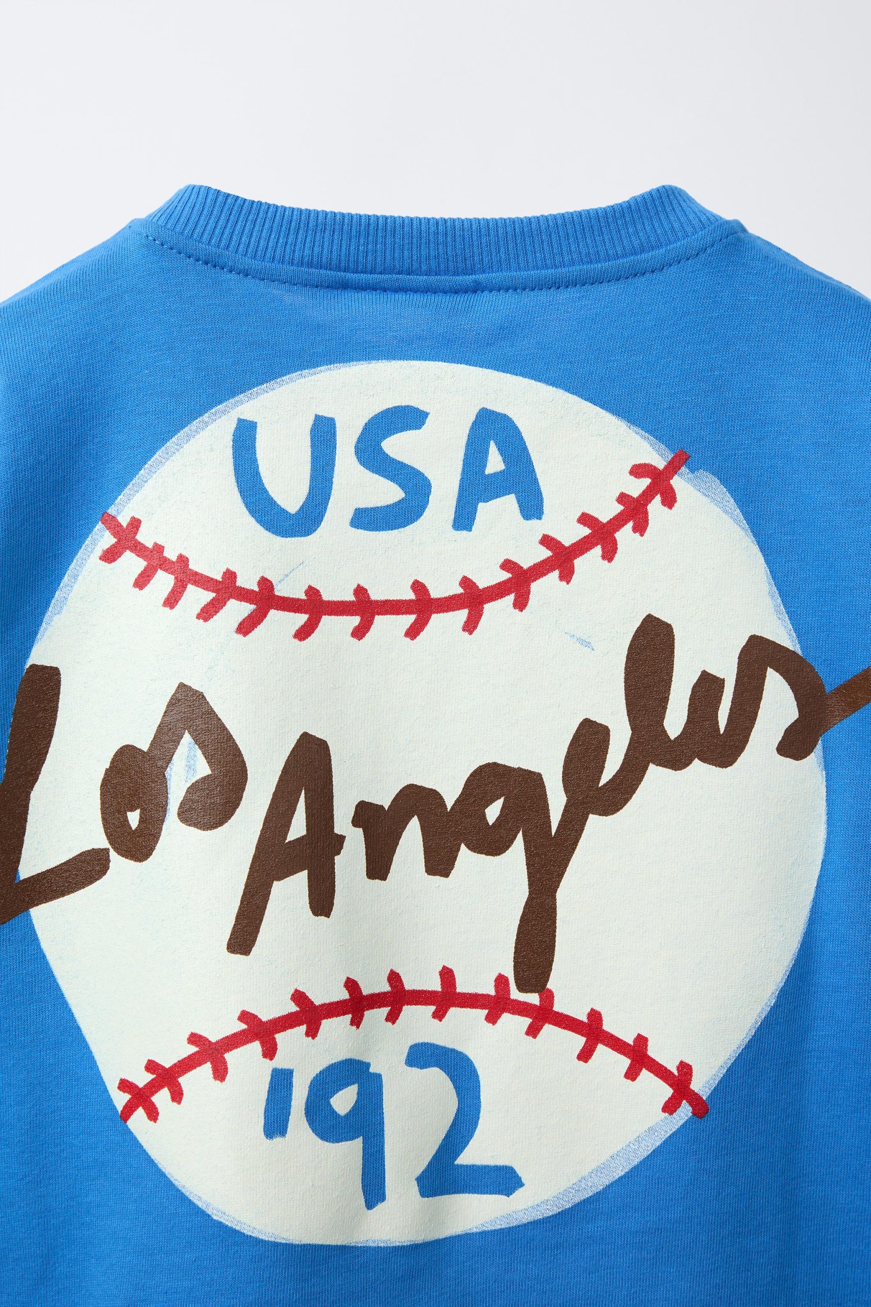 تیشرت یقه گرد پنبهای با طرح بیسبال از برند زارا