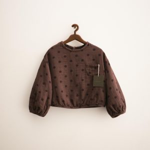 پیراهن گشاد پنبه‌ای با طراحی نقطه‌دار از برند زارا