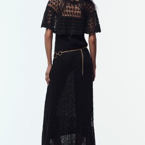 پیراهن یقه دوچرخه‌ای چین‌دار کوتاه از برند زارا (زنانه)