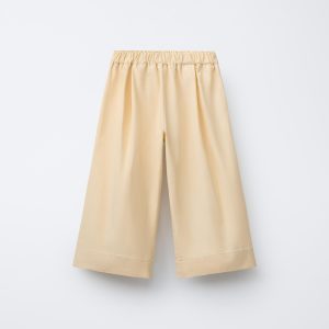 شلوار کلوته با بستن الاستیک و گیپور از برند زارا