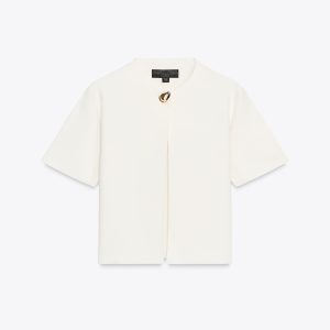 کت جکیت کوتاه آستین‌کوتاه دکمه‌دار از برند زارا (زنانه)