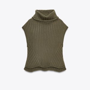 یقه دیپلماتیک یقه‌دار بدون آستین از برند زارا (زنانه)