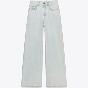 شلوار جین کمر بلند پالاتزو پنبه‌ای از برند زارا (زنانه)