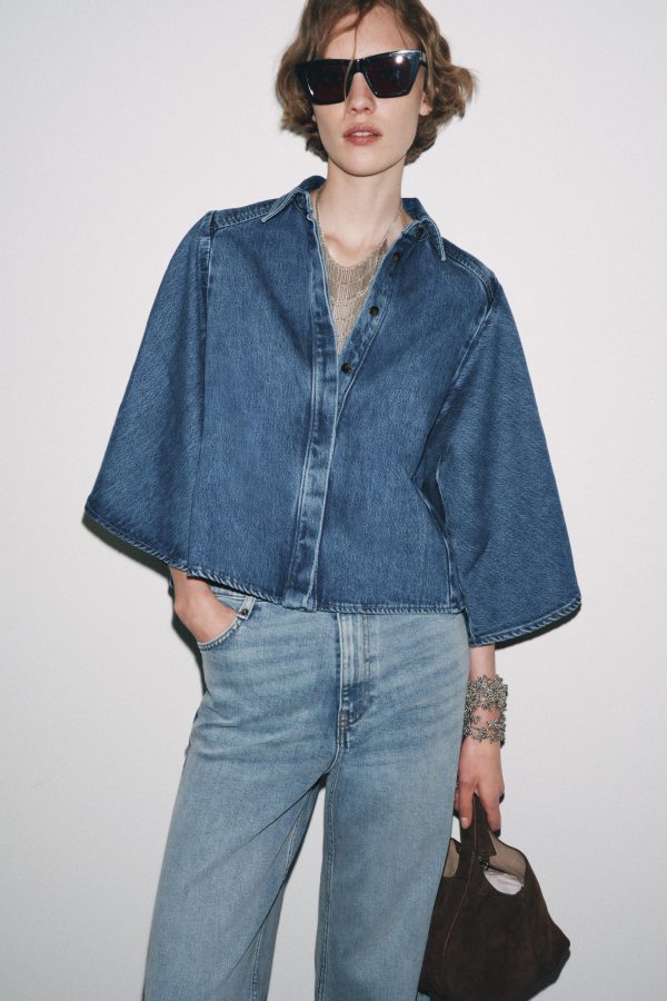 ZW COLLECTION KIMONO DENİ GÖMLEK - از برند زارا