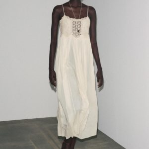 ZW COLLECTION KROŞE ASKILI ELBİSE - از برند زارا