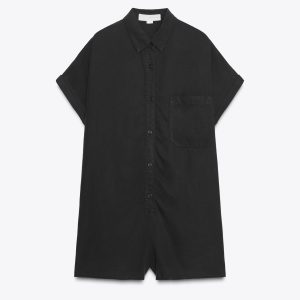 تولم دکمه‌ای یقه‌دار با جیب سینه از برند زارا (زنانه)