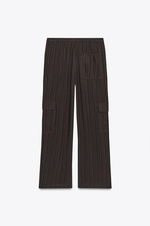 ÇIZGILI DÖKÜMLÜ KARGO PANTOLON - از برند زارا