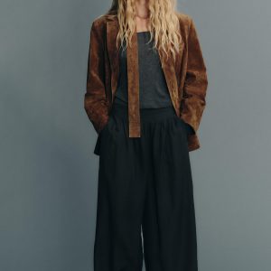 DÖKÜMLÜ ŞALVAR PANTOLON - از برند زارا