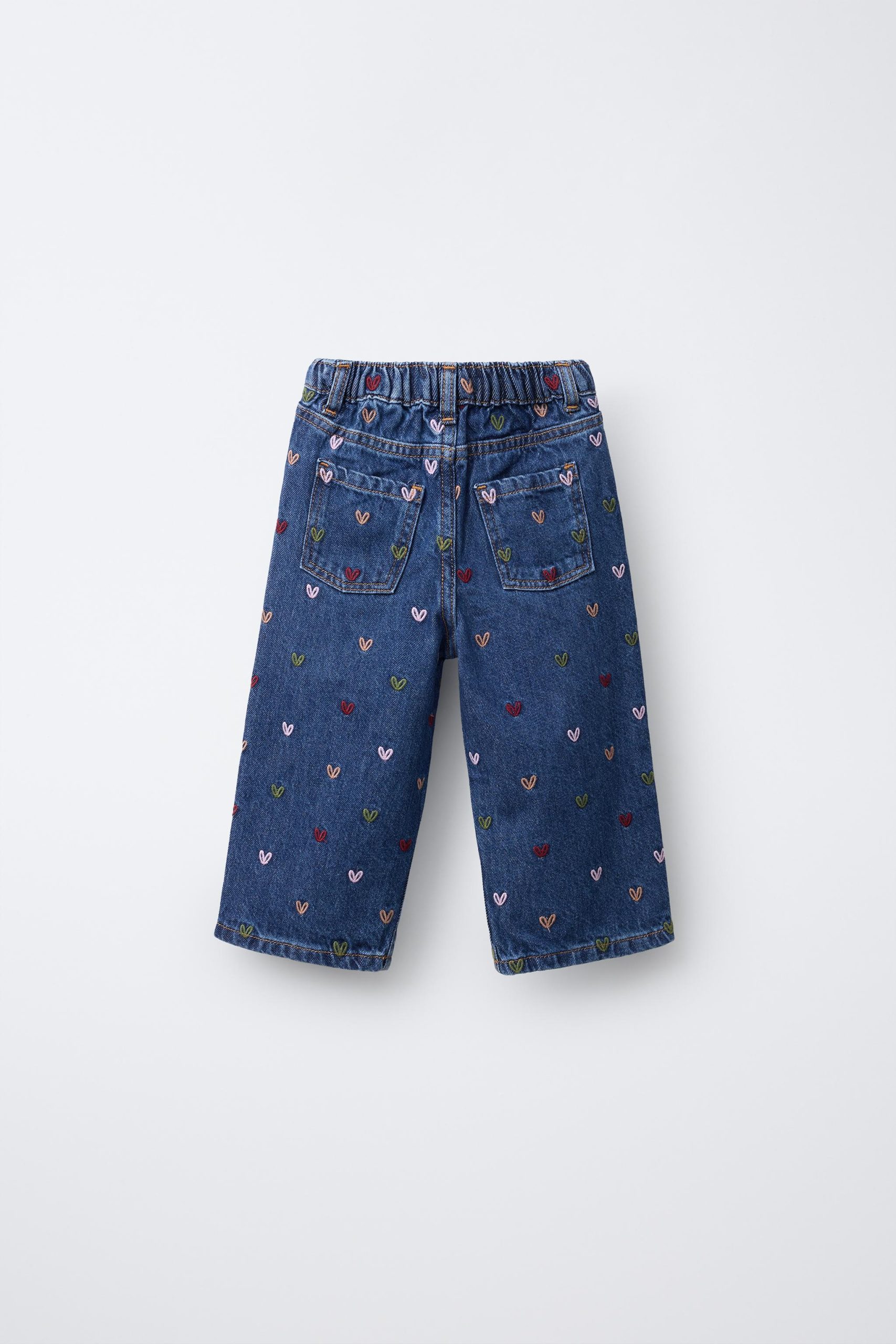 شلوار جین کلاهدار با جیب و گلدوزی از برند زارا