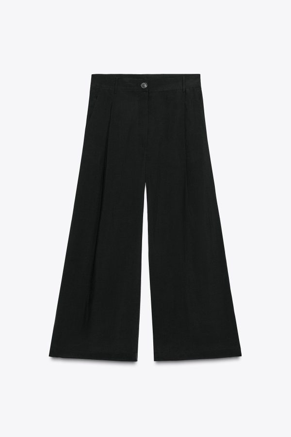 ZW KOLEKSİYONU PENSLİ KISA PANTOLON - از برند زارا