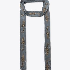 BONCUK İŞLEMELİ NAKIŞLI FULAR - LIMITED EDITION - از برند زارا