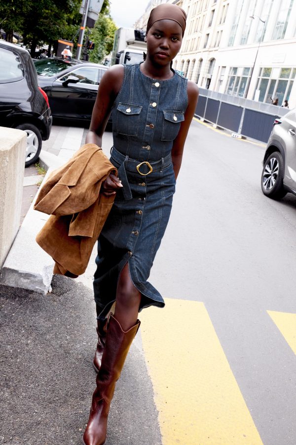 Z1975 DENIM KEMERLİ ELBİSE - از برند زارا
