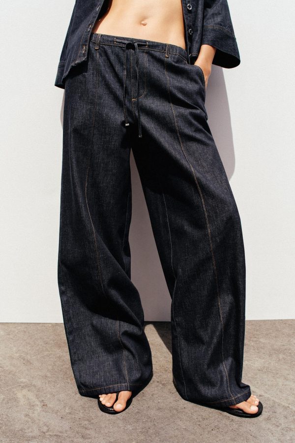 Z1975 JOGGER GENİŞ PAÇA YÜKSEK BEL JEAN - از برند زارا