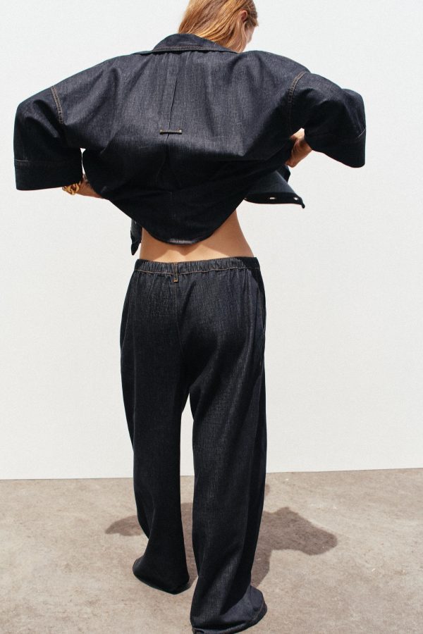 Z1975 JOGGER GENİŞ PAÇA YÜKSEK BEL JEAN - از برند زارا